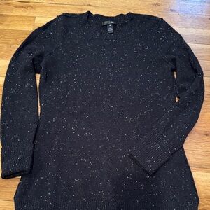 Aqua Black Speckled Cashmere Sweater sz S in mint condition.